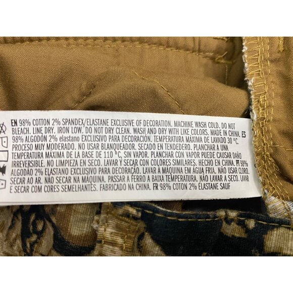 Forever 21 Men Brown Cotton Regular Fit Printed Cargo Joggers Size 33 - Picture 11 of 11